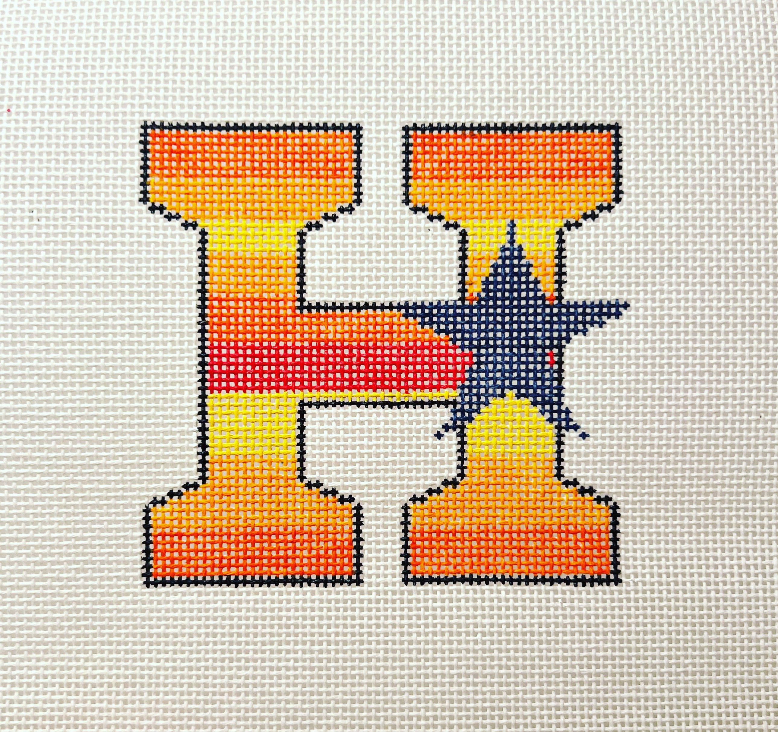 Houston Astros Jersey – SG Designs Needlepoint