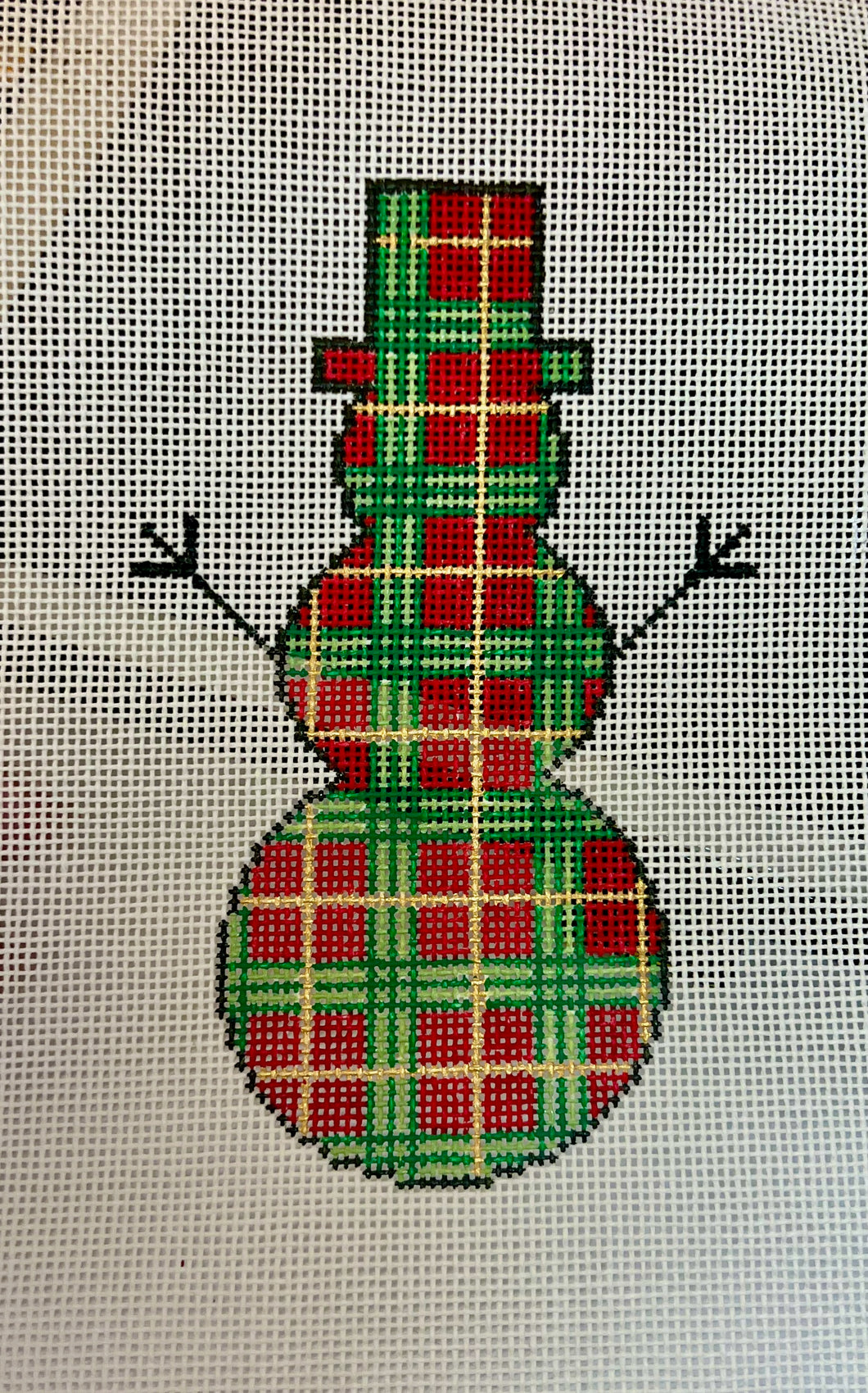 Christmas Plaid Snowman